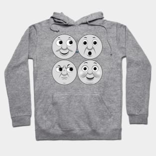 Faces of Percy the Small Engine Hoodie